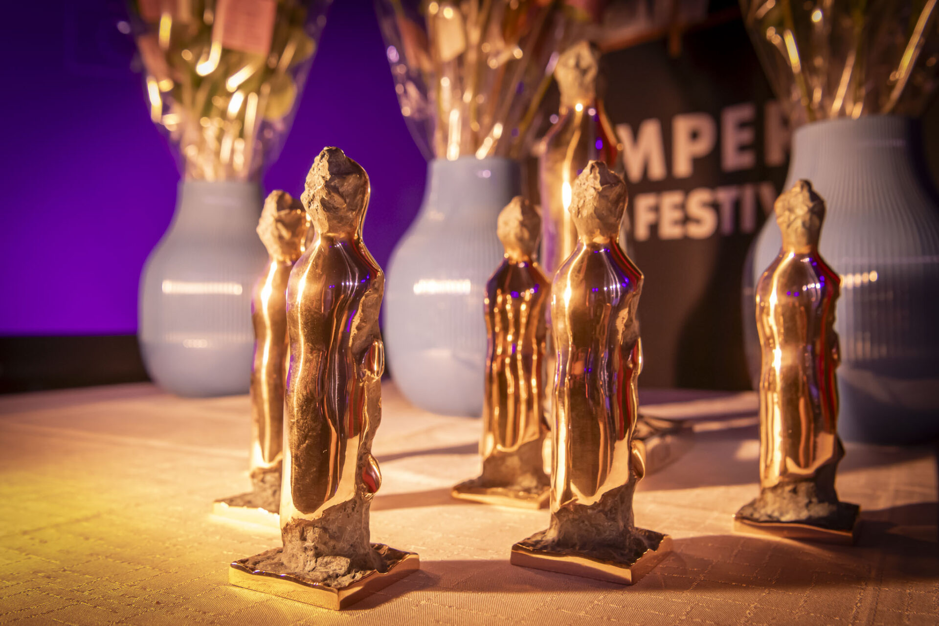 Kuva Tampereen elokuvajuhlien palkintopatsaista